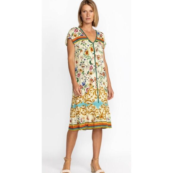 NWT Johnny Was FELIX TRAPEZE DRESS, Med $210 - Picture 1 of 8
